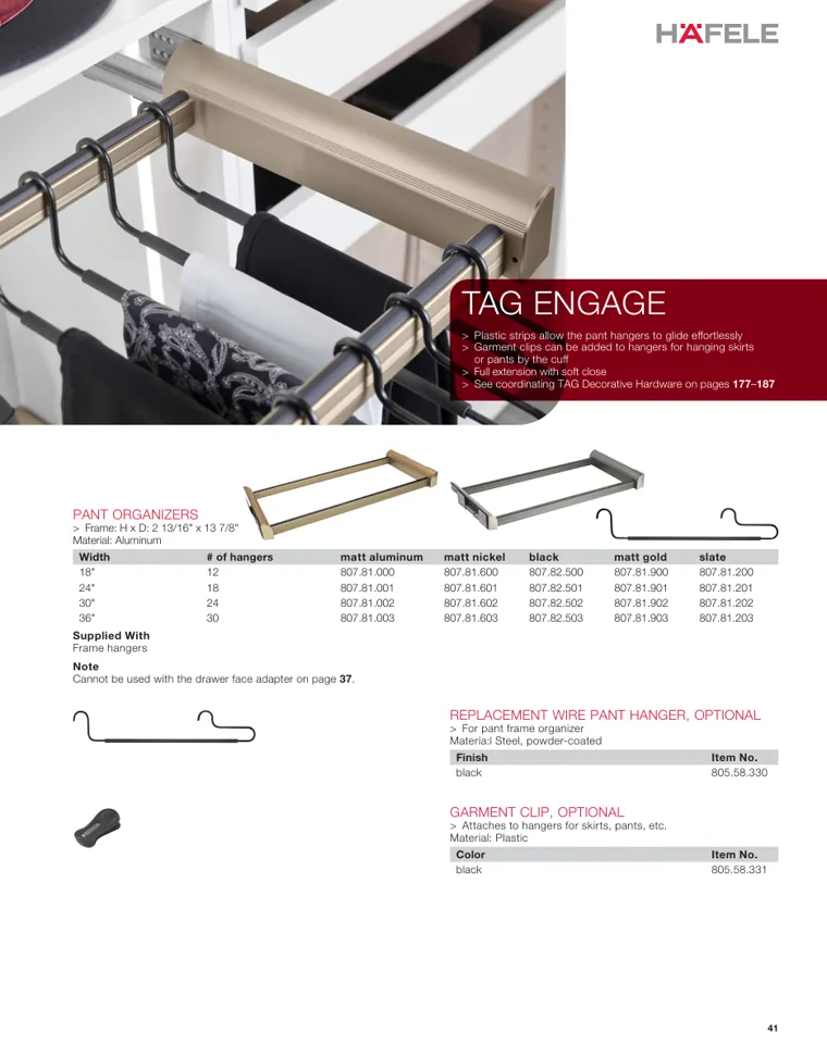 Cover of the Closet Accessories catalog